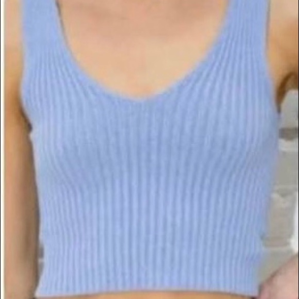 Brandy Melville v-neck crop top